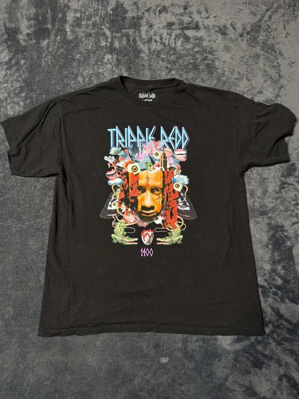 Trippie Redd Graphic T-Shirt Size Large Black Rap Music Tee